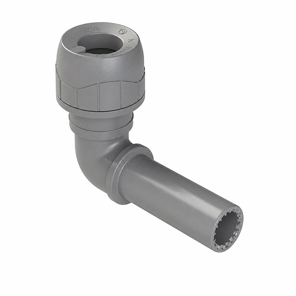 Polyplumb Plastic Spigot Elbow - 15mm x 15mm