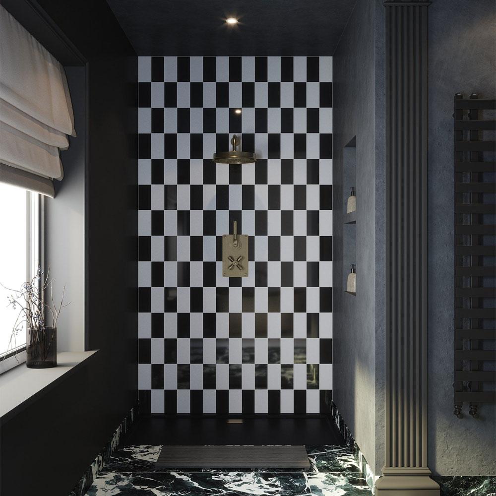 prismatics white satin glazed ceramic wall tile single tile