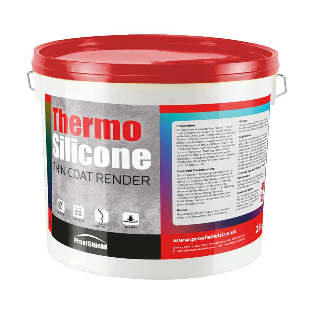 ProofShield TS-100 ThermoSilicone Top Coat Render - 25kg Tub