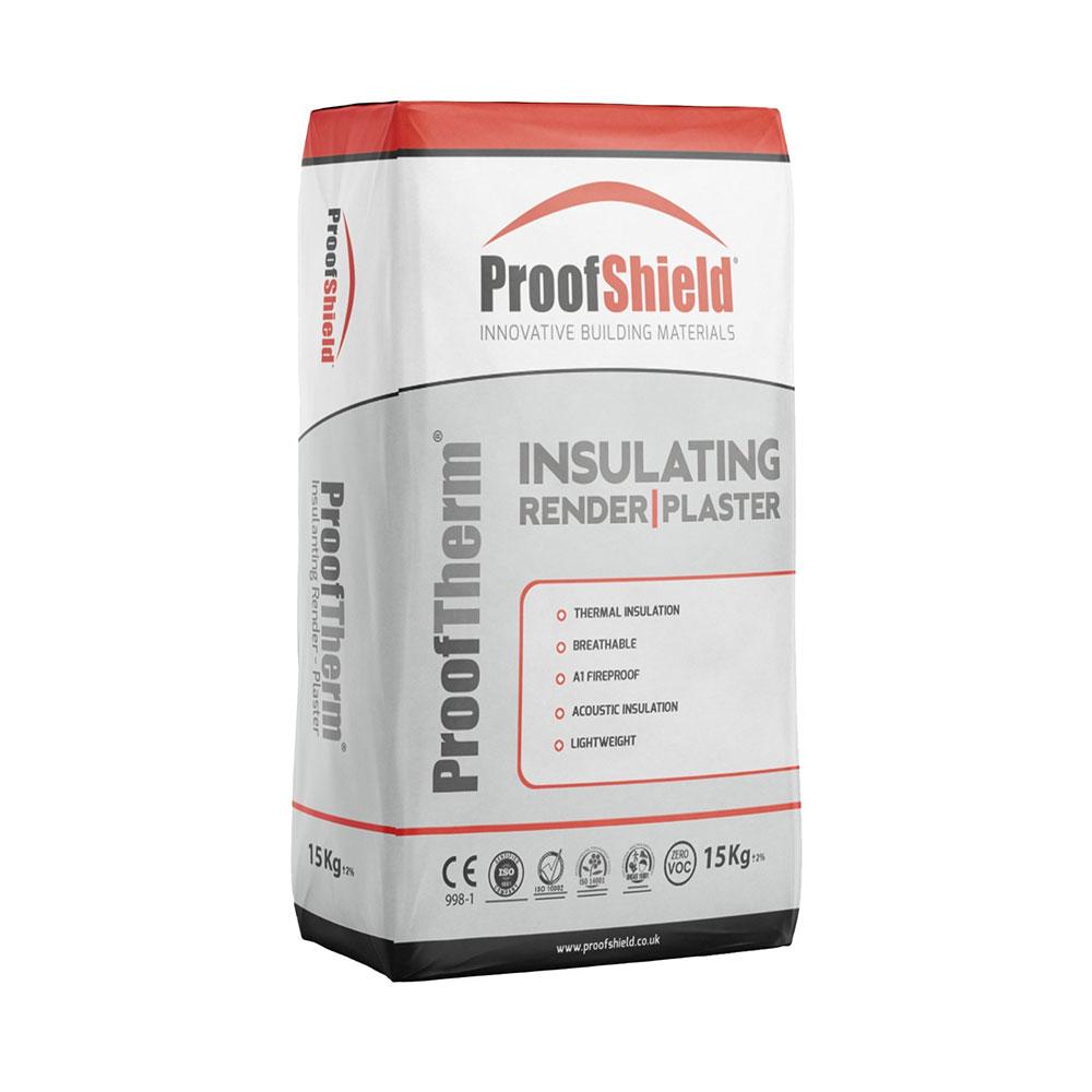 ProofTherm Breathable Lightweight Insulation Render & Plaster - 15kg ...