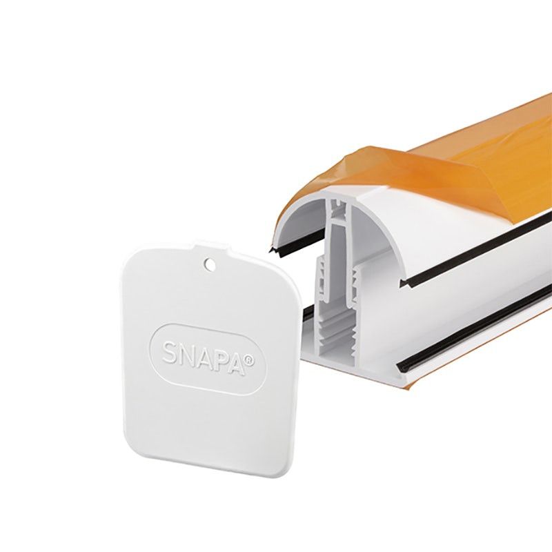 SNAPA SnapFix PVC White Glazing Bar & End Cap Roofing Superstore®