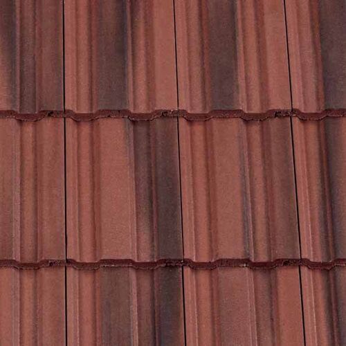 Redland 49 Concrete Profiled Roof Tile in Rustic Red - Pallet of 336 ...