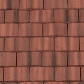 Redland Rustic Red Redland Concrete Plaintile Roof Tile Smooth - Farmhouse Red | Roofing ...