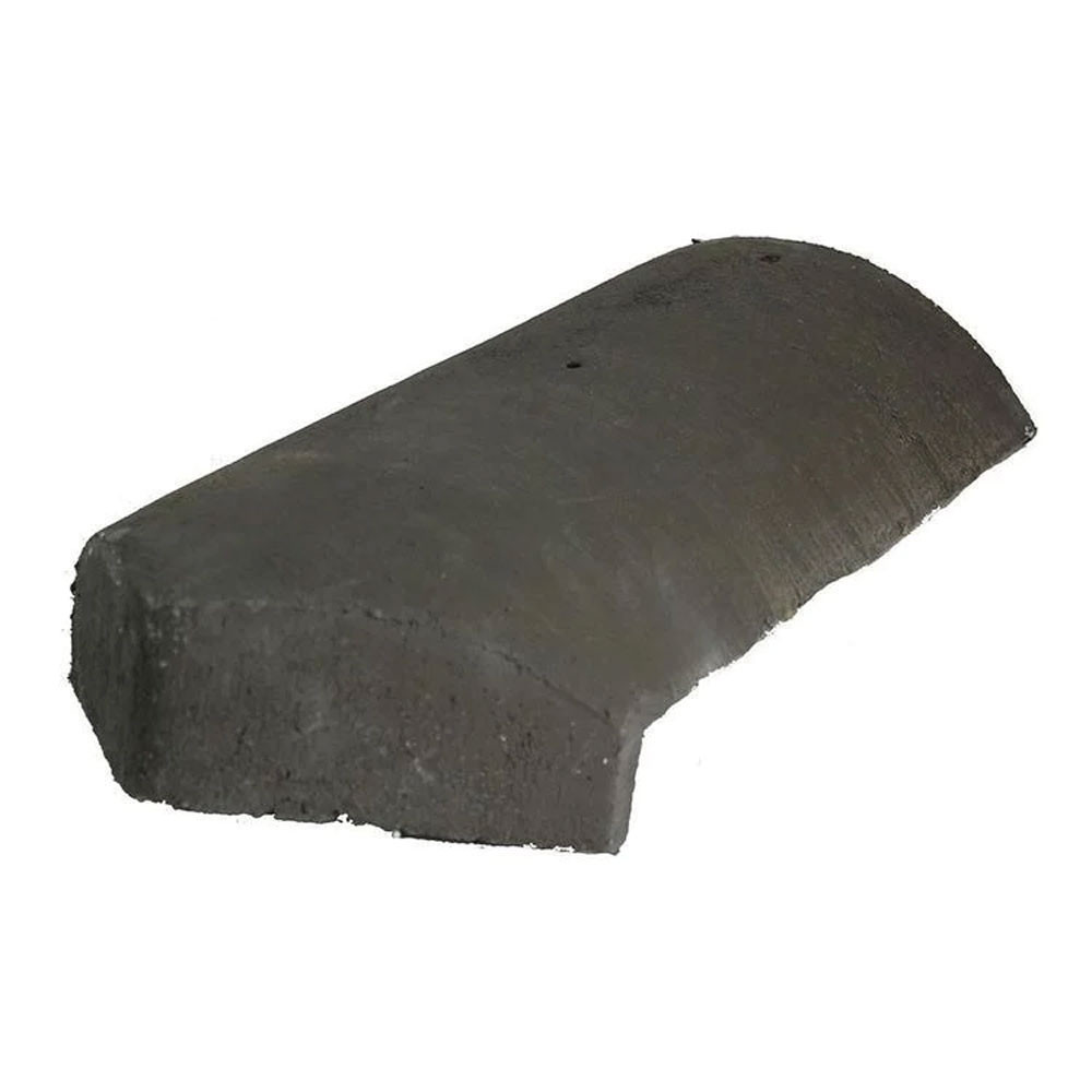 Redland Concrete Plaintile Third Round Block End Hip Tile
