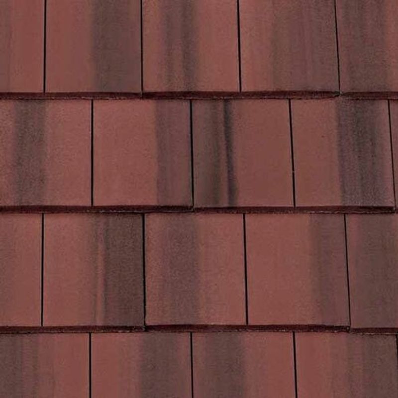Redland Rustic Red Redland DuoPlain Concrete Interlocking Roof Tile Smooth - Rustic Red ...