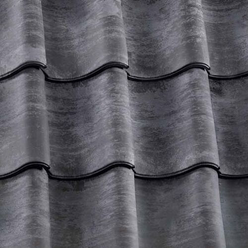 redland old hollow clay roof pantile weathered vintage blue tiles