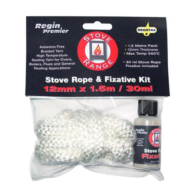 Regin REGST44 Stove Range - Stove Rope & Fix Kit - 12mm & 30Ml ...