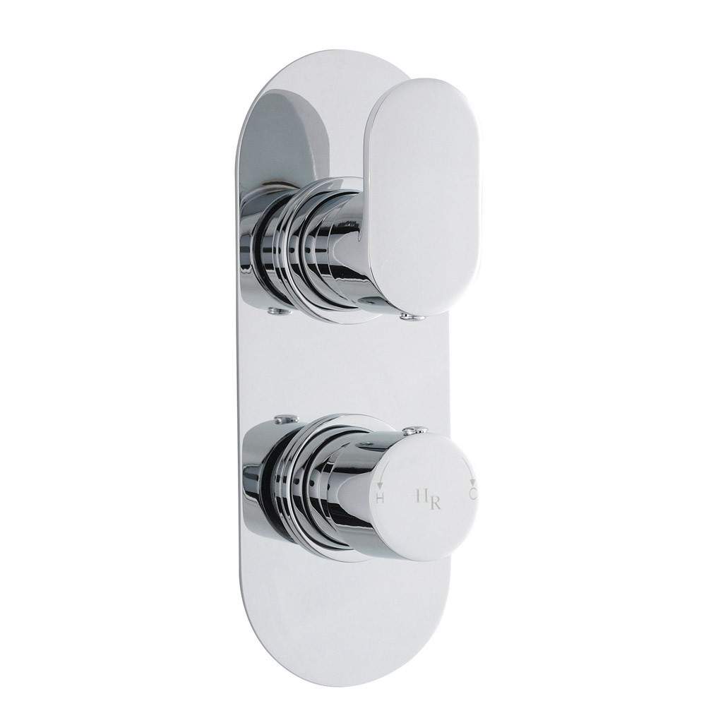 Hudson Reed Chrome 80 X 215Mm Round Twin Valve With Diverter