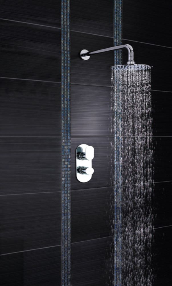 Hudson Reed Chrome Twin Thermostatic Shower Valve