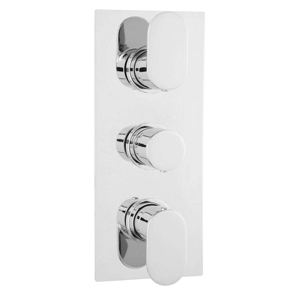 Hudson Reed Chrome Triple Thermostatic Shower Valve with Diverter