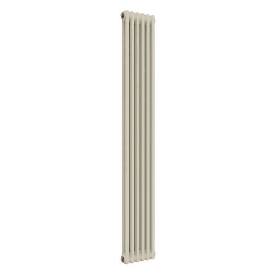 Reina Colona 2 Column RAL 1013 Oyster White Vertical Radiator - 1800mm ...