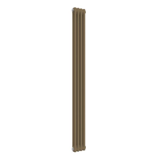 Reina Colona 2 Column RAL 1001 Pale Beige Vertical Radiator - 1800mm x ...