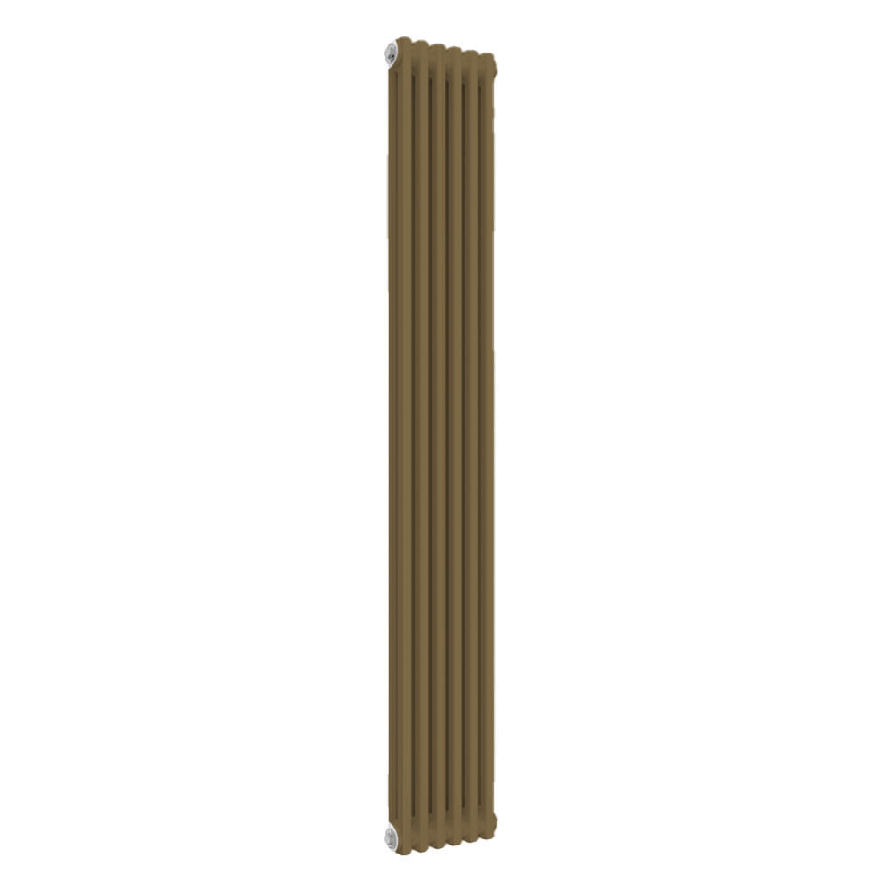 Reina Colona 2 Column RAL 1036 Pearl Gold Designer Vertical Radiator ...