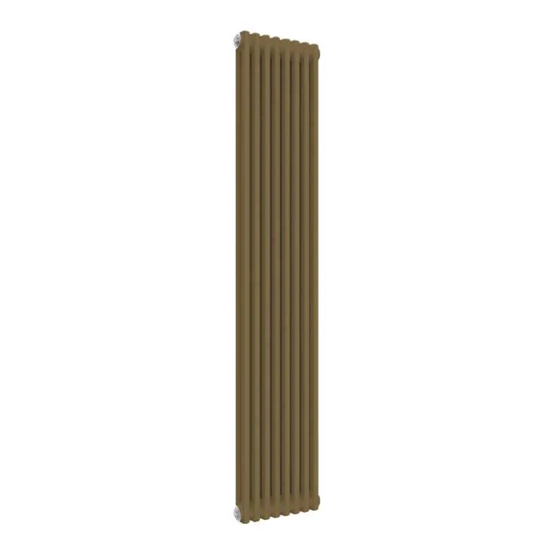 Gold Pc Radiator Reina Colona 2 Column RAL 1036 Pearl Gold Designer Vertical Radiator ...