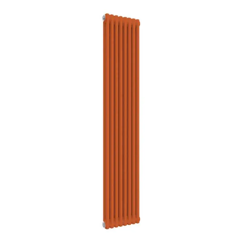 Orange Column Radiator Reina Colona 2 Column RAL 2004 Pure Orange Designer Vertical Radiator ...