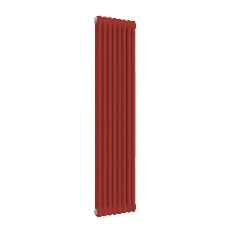 Column Radiators Ral Reina Colona 2 Column RAL 3000 Flame Red Designer Vertical Radiator ...