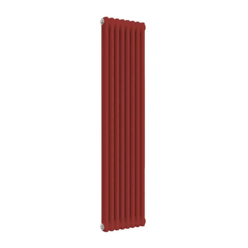 Signal Radiator Reina Colona 2 Column RAL 3001 Signal Red Designer Vertical Radiator ...