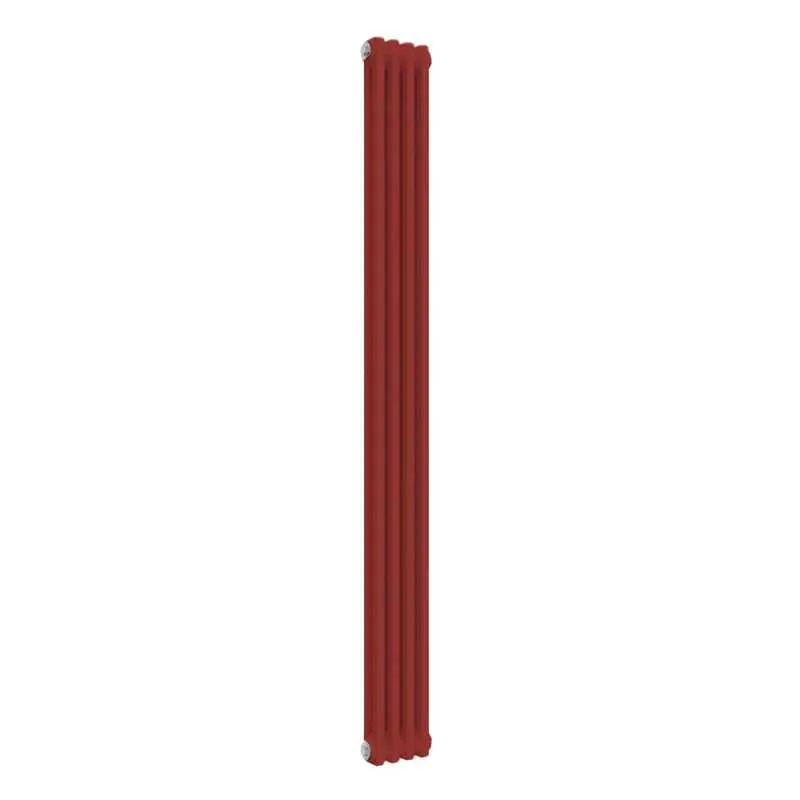 Signal Radiator Reina Colona 2 Column RAL 3001 Signal Red Designer Vertical Radiator ...
