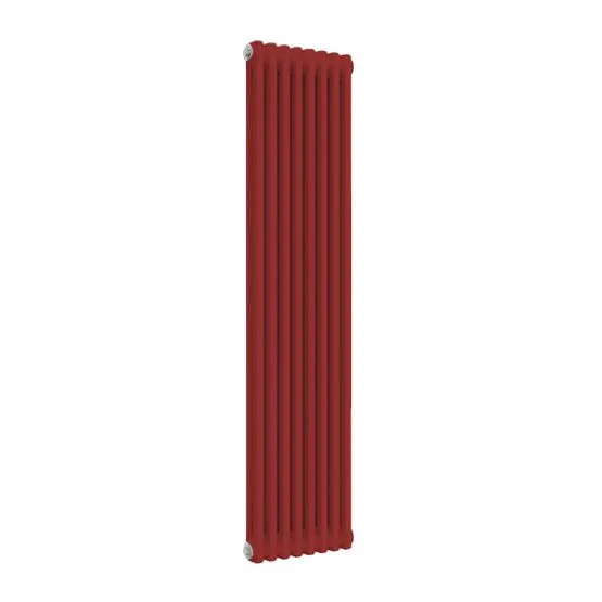 Column Radiators Ral Reina Colona 2 Column RAL 3002 Carmine Red Designer Vertical Radiator ...