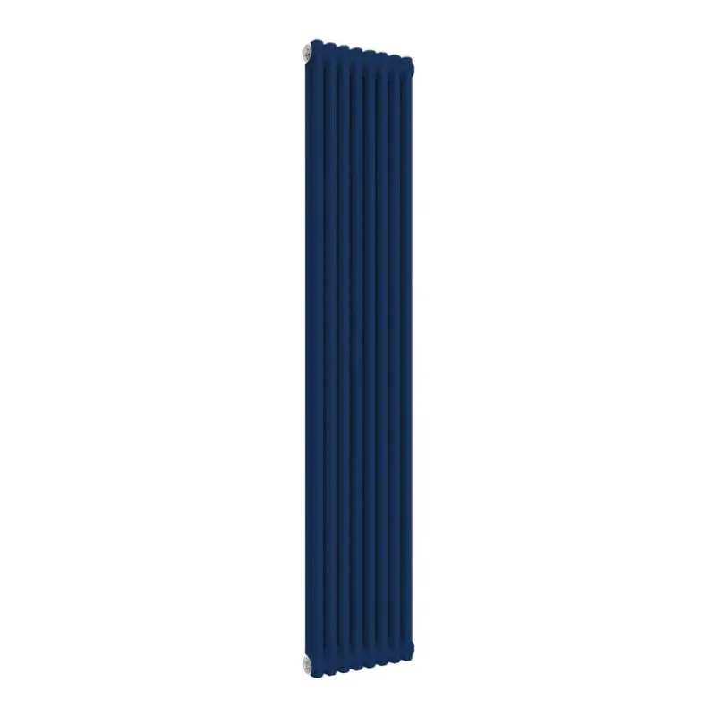 Signal Radiator Reina Colona 2 Column RAL 5005 Signal Blue Designer Vertical Radiator ...