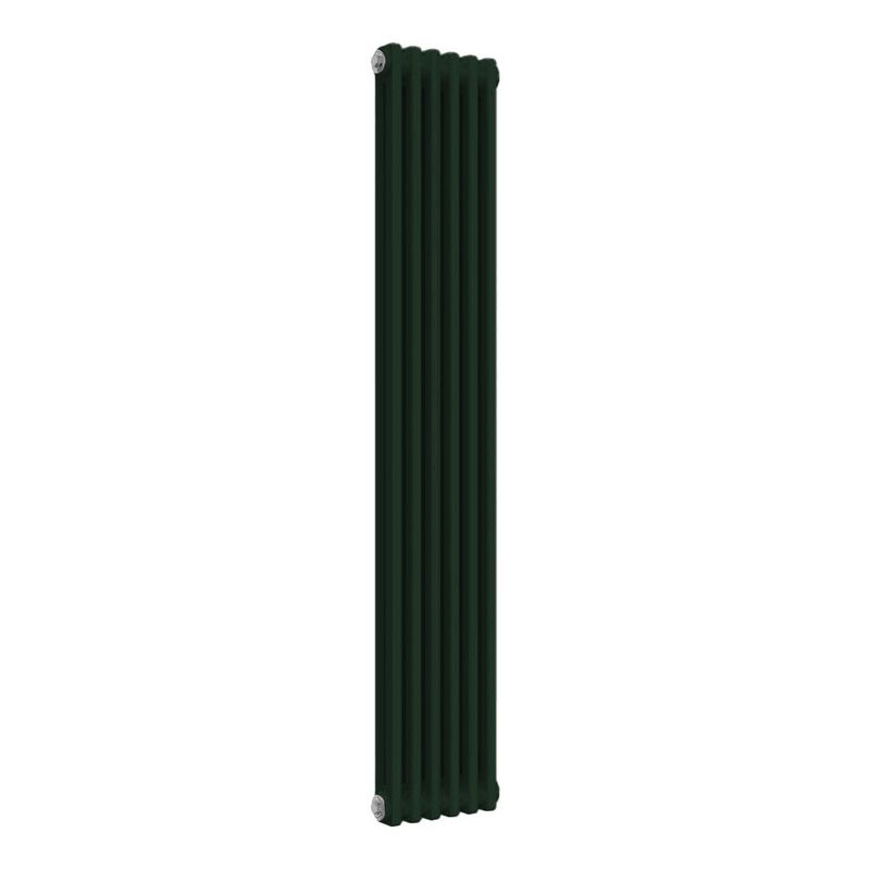 Reina Colona 2 Column RAL 6005 Light Moss Designer Radiator - 1500mm x ...