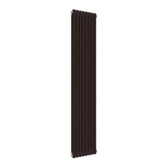 Reference Image Radiator Brown Reina Colona 2 Column RAL 8017 Chocolate Brown Designer Vertical ...