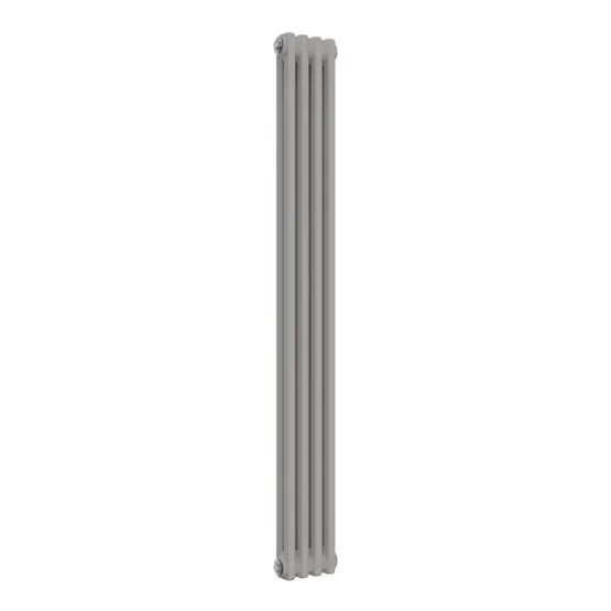 Column Radiators Ral Reina Colona 2 Column RAL 9006 White Aluminium Designer Vertical ...