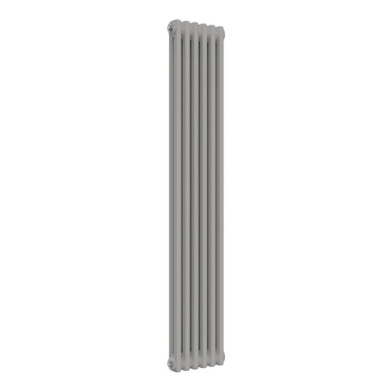 Reina Colona 2 Column RAL 9006 White Aluminium Designer Radiator ...