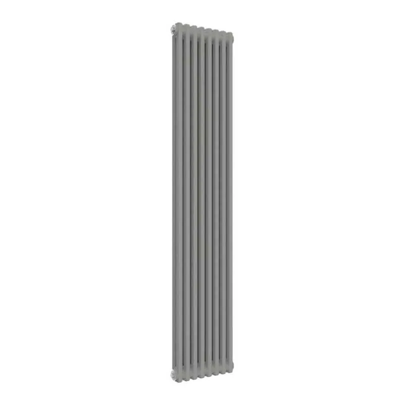 Column Radiators Ral Reina Colona 2 Column RAL 9006 White Aluminium Designer Vertical ...