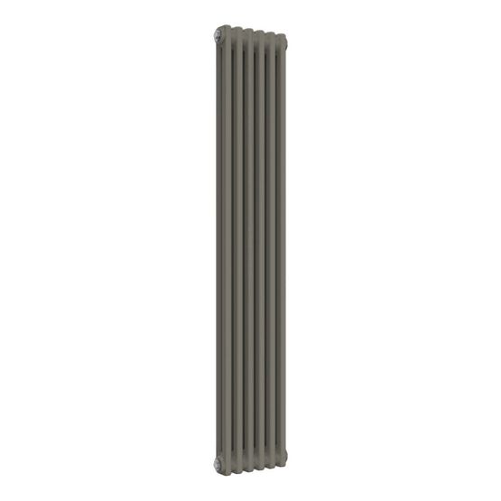 Reina Colona 2 Column RAL 7030 Stone Grey Designer Vertical Radiator ...