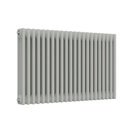 Pale Grey Radiator Reina Colona 3 Column RAL 7035 Pale Grey Horizontal Radiator - 600mm x ...