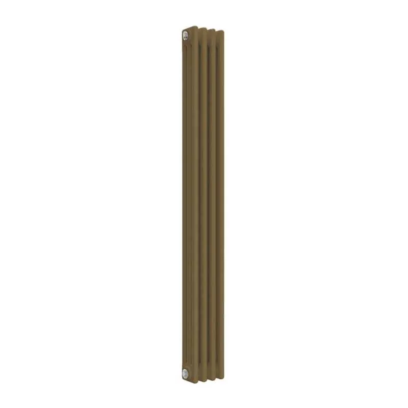Gold Pc Radiator Reina Colona 3 Column RAL 1036 Pearl Gold Designer Vertical Radiator ...