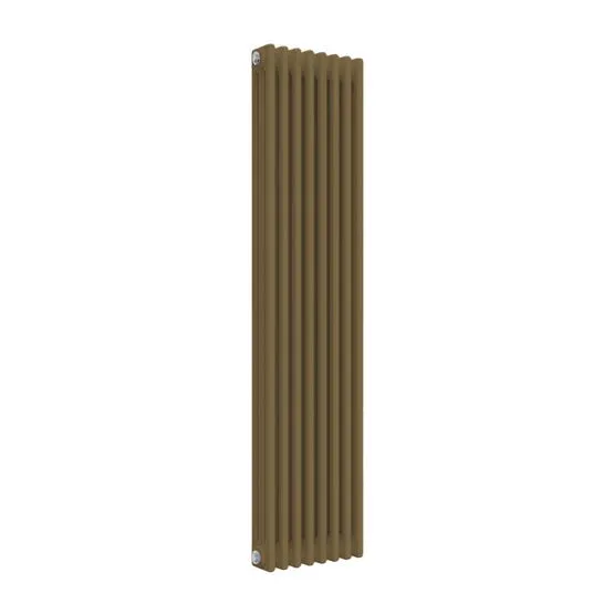 Gold Pc Radiator Reina Colona 3 Column RAL 1036 Pearl Gold Designer Vertical Radiator ...