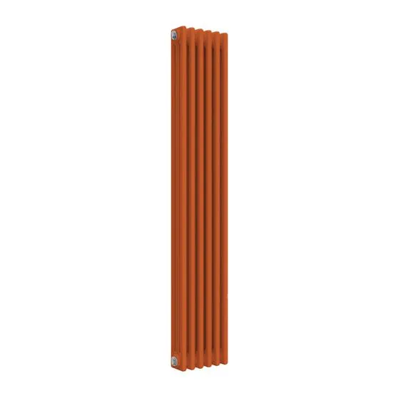 Orange Column Radiator Reina Colona 3 Column RAL 2004 Pure Orange Designer Vertical Radiator ...