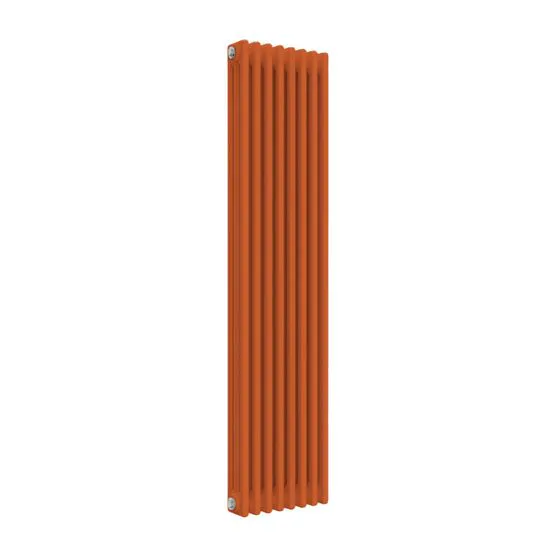 Orange Column Radiator Reina Colona 3 Column RAL 2004 Pure Orange Designer Vertical Radiator ...