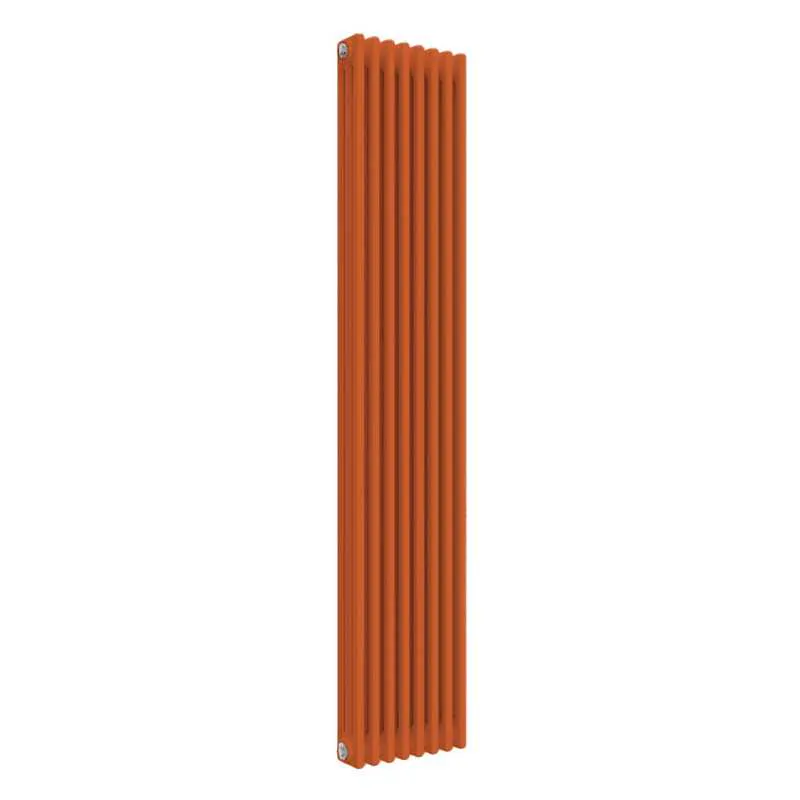 Orange Column Radiator Reina Colona 3 Column RAL 2004 Pure Orange Designer Vertical Radiator ...