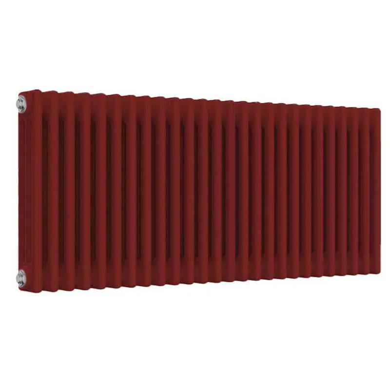 Signal Radiator Reina Colona 3 Column RAL 3001 Signal Red Horizontal Radiator - 500mm x ...