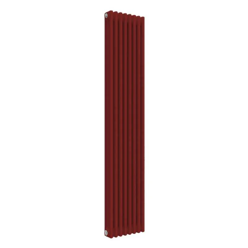 Signal Radiator Reina Colona 3 Column RAL 3001 Signal Red Designer Vertical Radiator ...