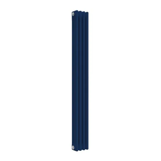Signal Radiator Reina Colona 3 Column RAL 5005 Signal Blue Designer Vertical Radiator ...