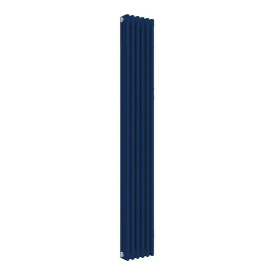 Signal Radiator Reina Colona 3 Column RAL 5005 Signal Blue Designer Vertical Radiator ...