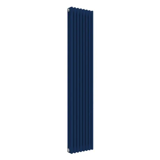 Signal Radiator Reina Colona 3 Column RAL 5005 Signal Blue Designer Vertical Radiator ...