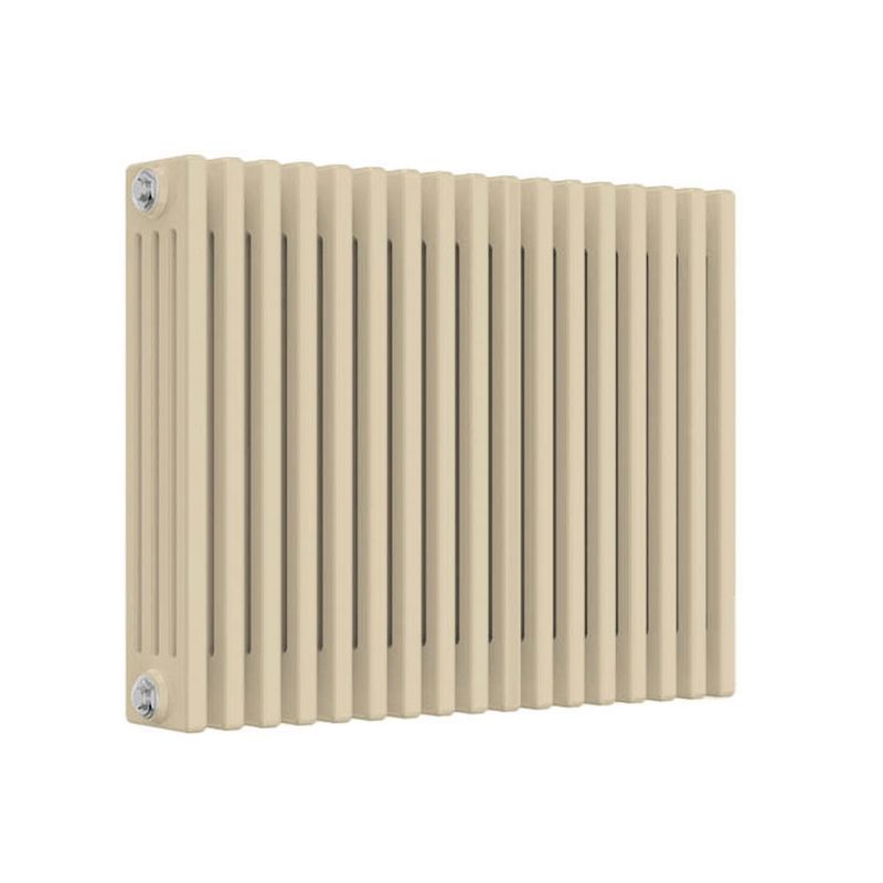 Licht Radiator Reina Colona 4 Column RAL 1015 Light Ivory Horizontal Radiator - 600mm ...