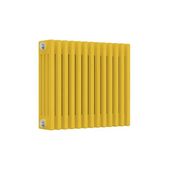 Reina Colona 4 Column RAL 1023 Traffic Yellow Horizontal Radiator ...