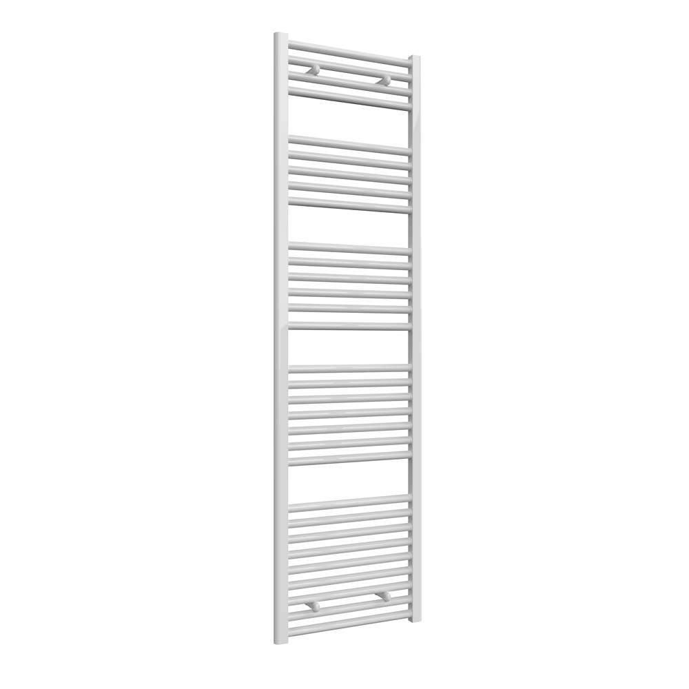 Diva White Reina Straight Heated Towel Rail - 1800Mm X 500Mm Steel
