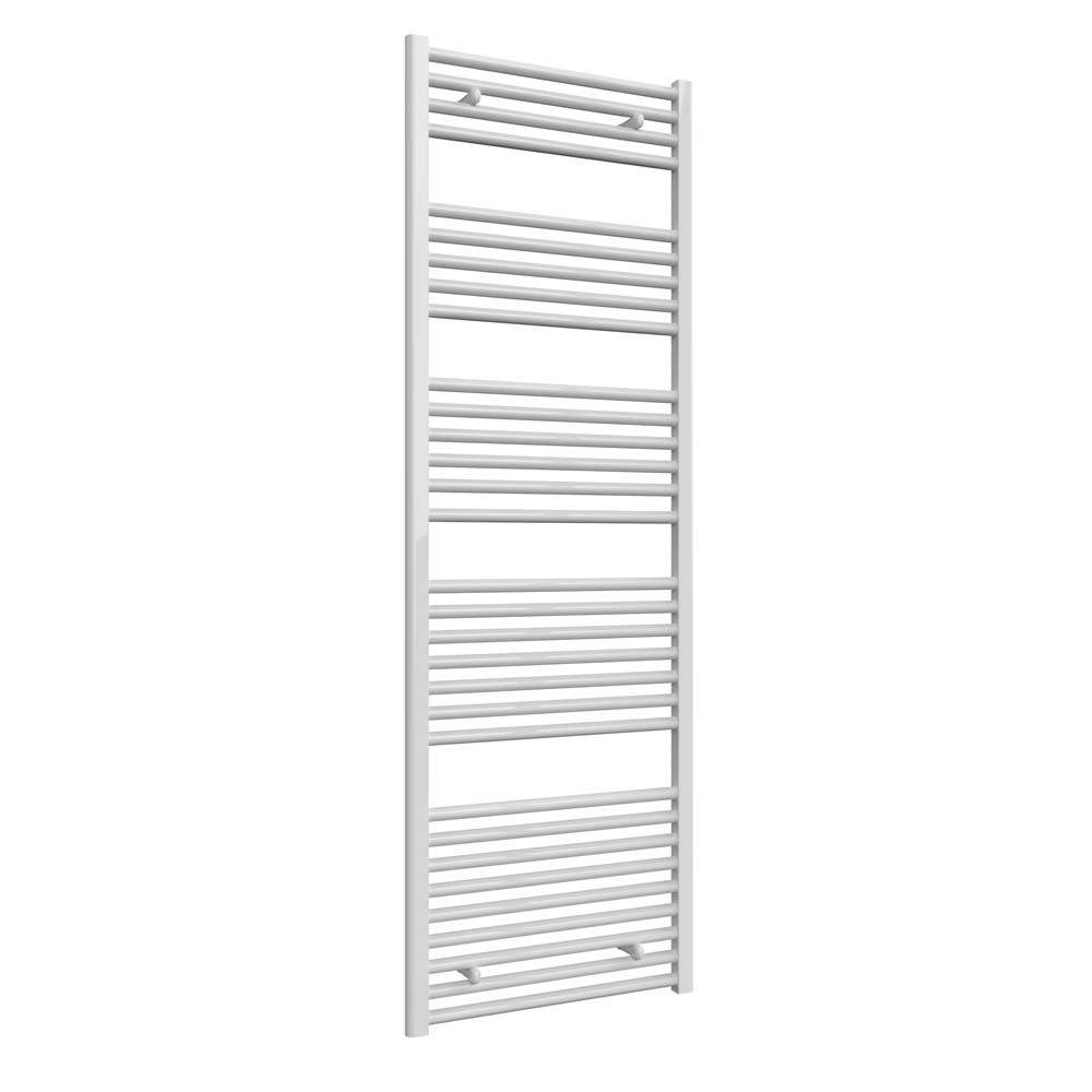 Diva White Reina Straight Heated Towel Rail - 1800Mm X 600Mm Steel