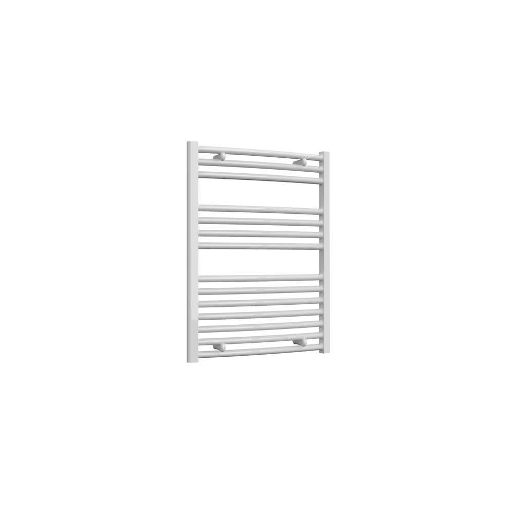 Diva White Reina Straight Heated Towel Rail - 800Mm X 600Mm Steel