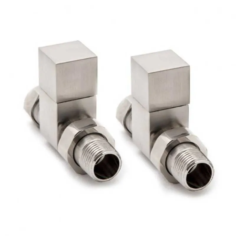 Reina Radiator Key Reina Loge Straight Radiator Valves Pair Brushed | clickbasin®