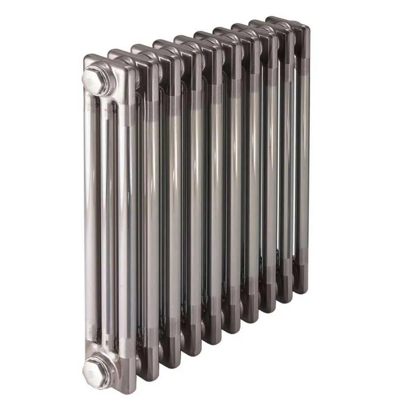 3 Column Horizontal Radiator Revive 3 Column Raw Metal Lacquered Horizontal Radiator - 450mm x 444mm ...