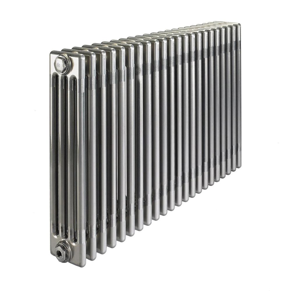 Revive 4 Column Raw Metal Lacquered Horizontal Radiator - 450mm x ...