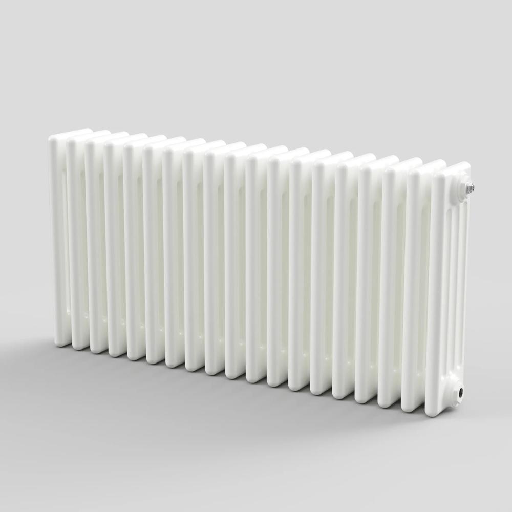 Revive 4 Column White Horizontal Radiator